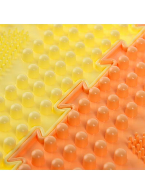 Модульный массажный коврик ОРТОДОН, «Ладошки», мягкий, цвет МИКС