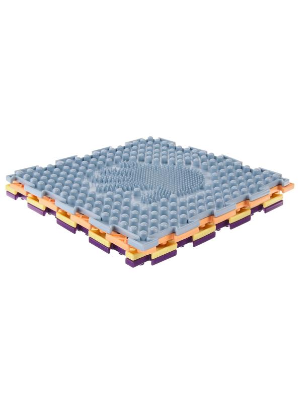 Модульный массажный коврик ОРТОДОН, «Ладошки», мягкий, цвет МИКС