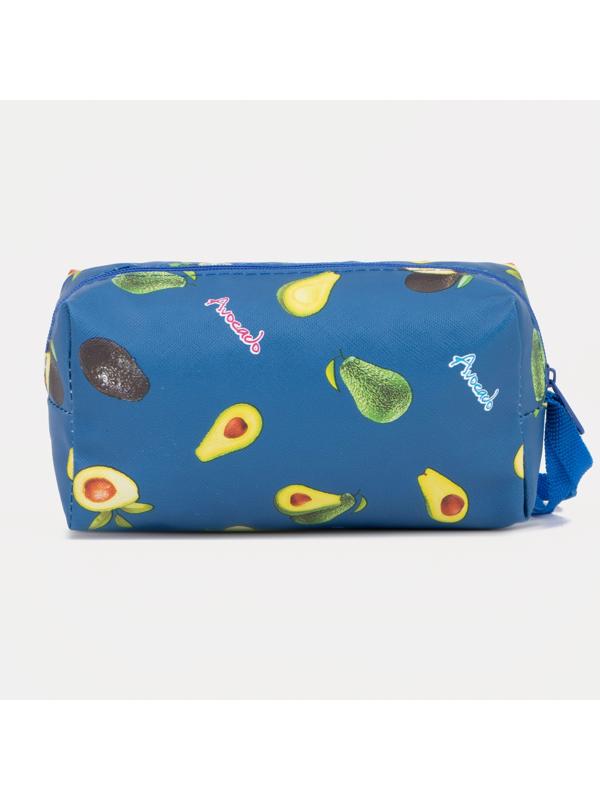 Косметичка на молнии, цвет синий