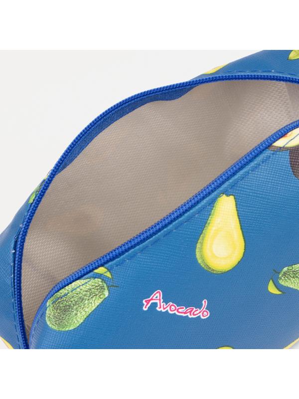 Косметичка на молнии, цвет синий