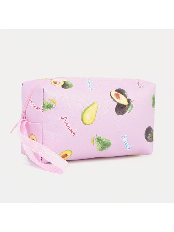 Косметичка на молнии, цвет розовый