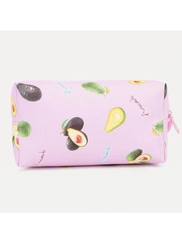Косметичка на молнии, цвет розовый