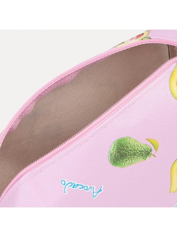 Косметичка на молнии, цвет розовый