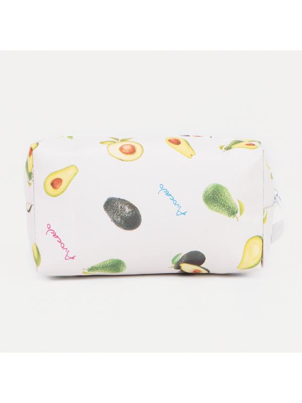 Косметичка на молнии, цвет белый