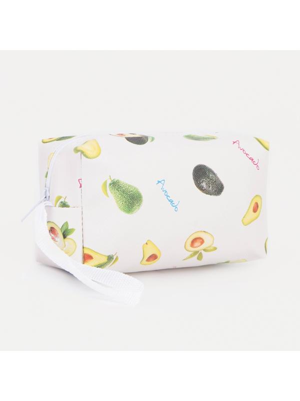 Косметичка на молнии, цвет белый