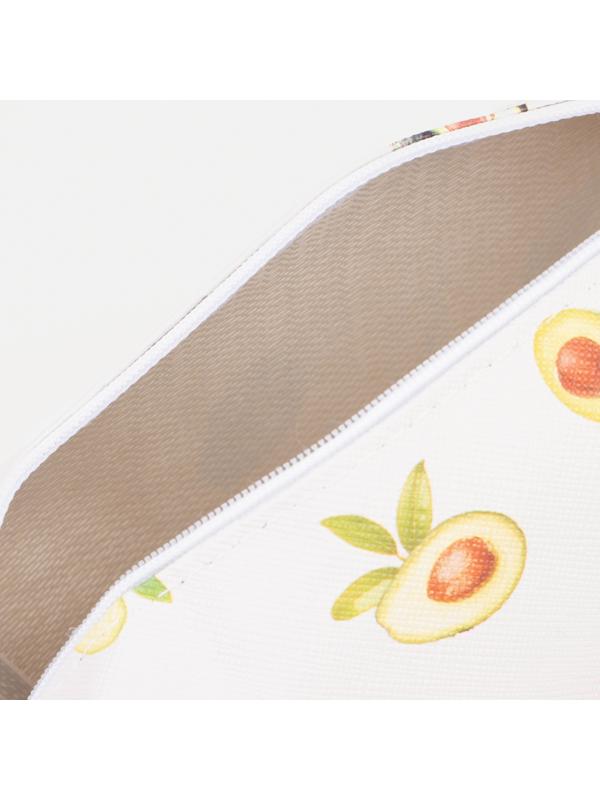 Косметичка на молнии, цвет белый