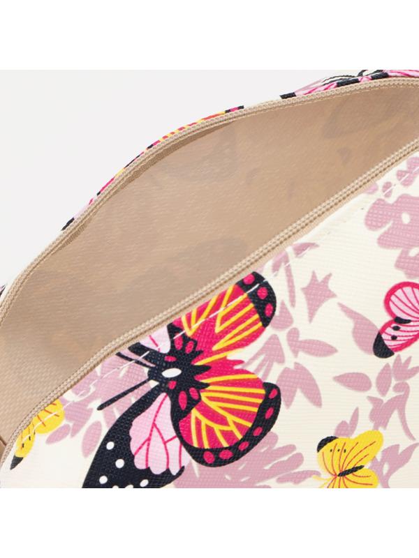 Косметичка на молнии, цвет белый