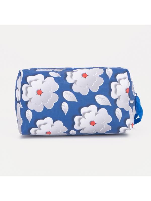 Косметичка на молнии, цвет синий