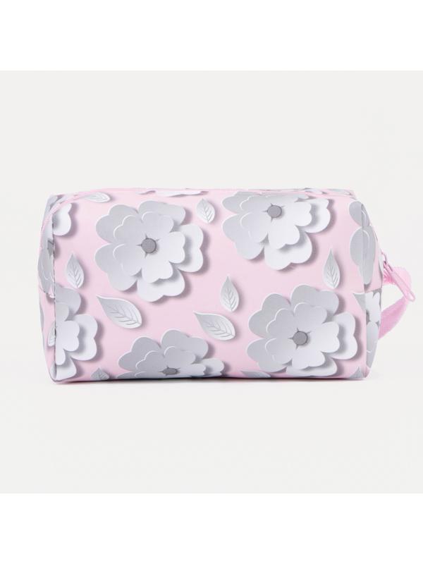 Косметичка на молнии, цвет розовый