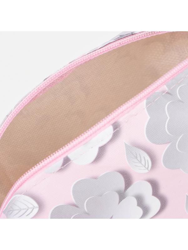 Косметичка на молнии, цвет розовый