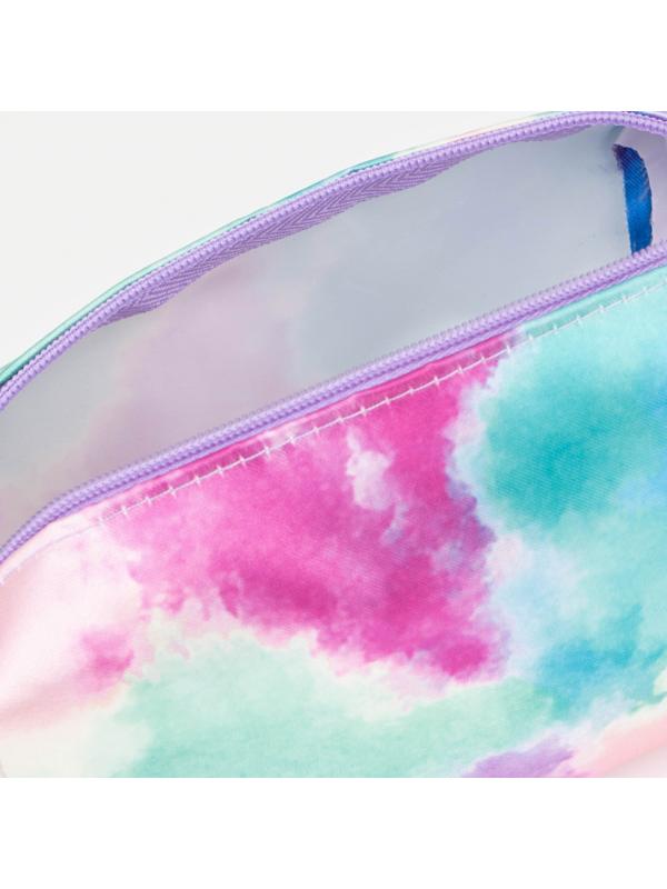 Косметичка на молнии, цвет фиолетовый