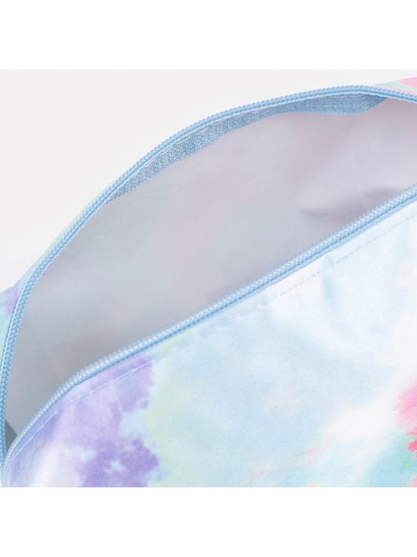 Косметичка на молнии, цвет голубой