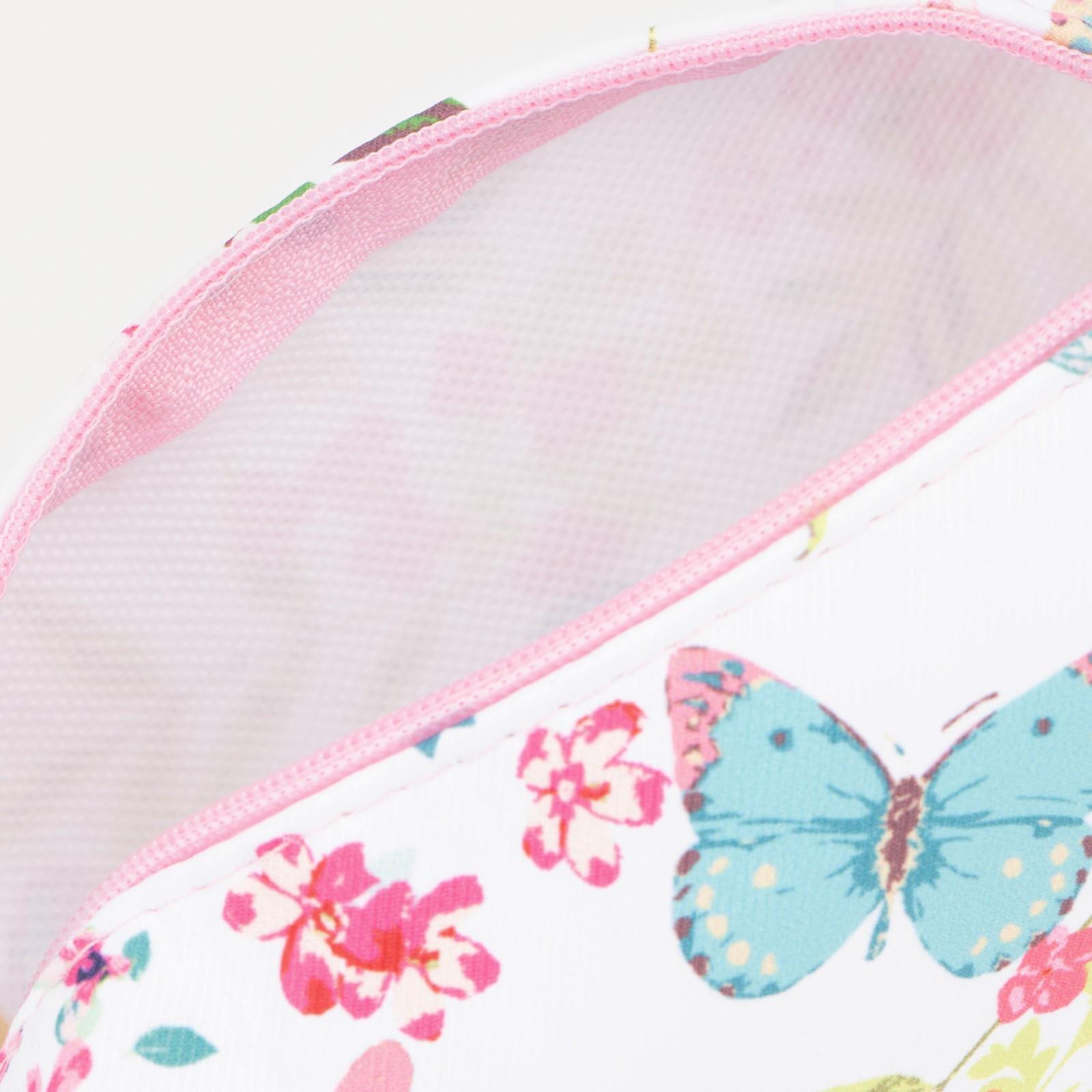 Косметичка на молнии, цвет белый