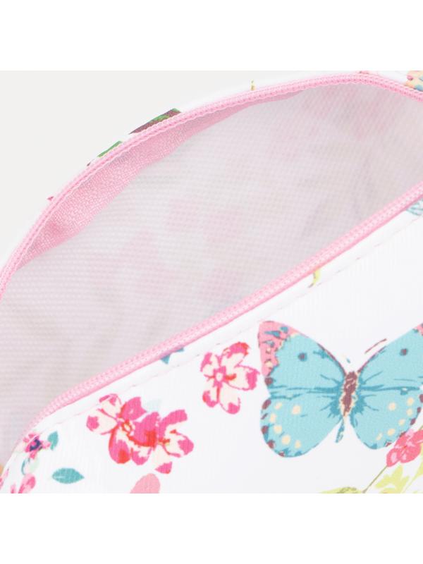 Косметичка на молнии, цвет белый