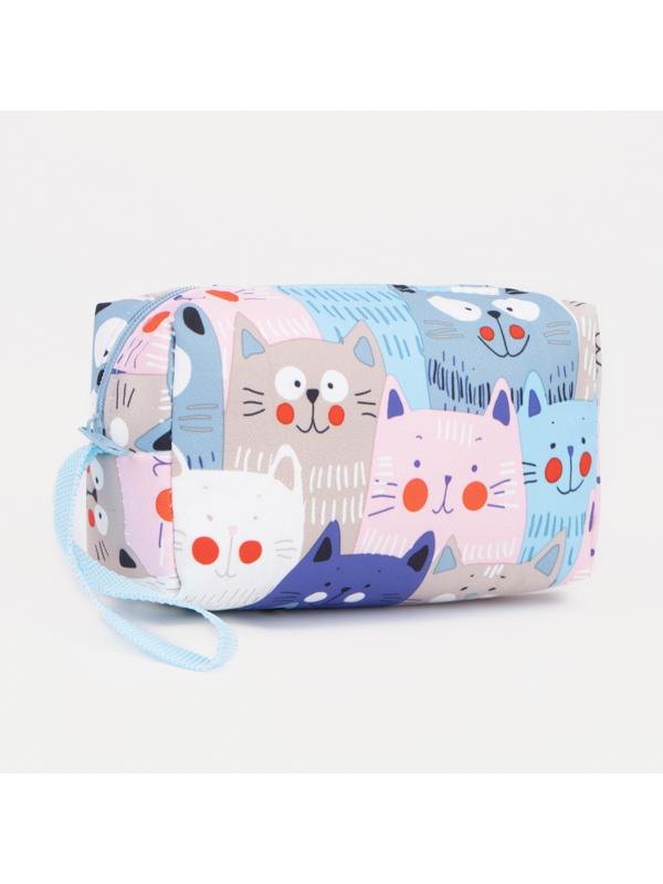 Косметичка на молнии, цвет разноцветный