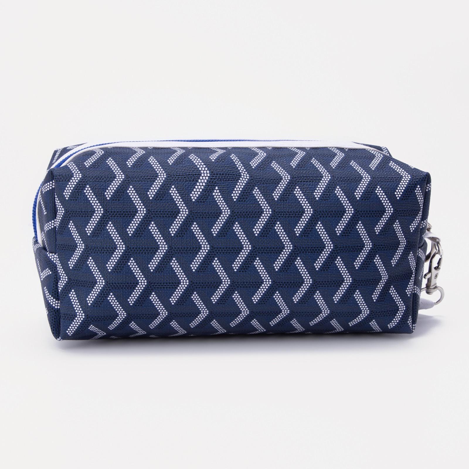 Косметичка на молнии, цвет синий