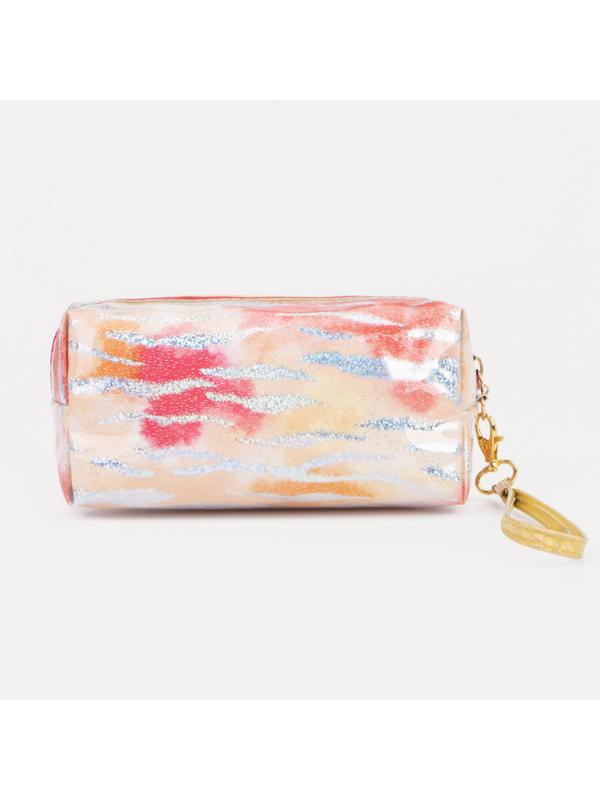 Косметичка на молнии, цвет красный