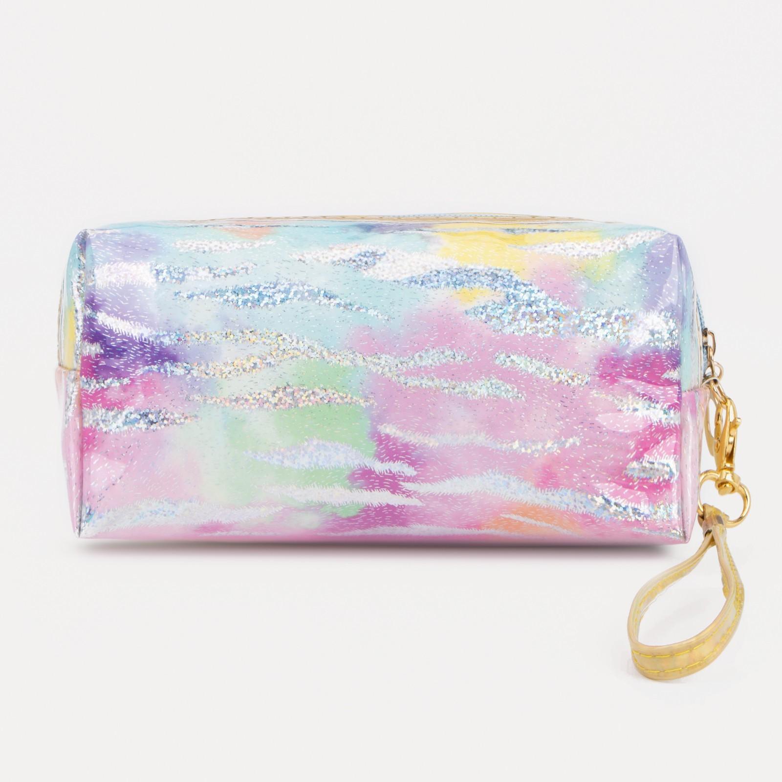 Косметичка на молнии, цвет разноцветный