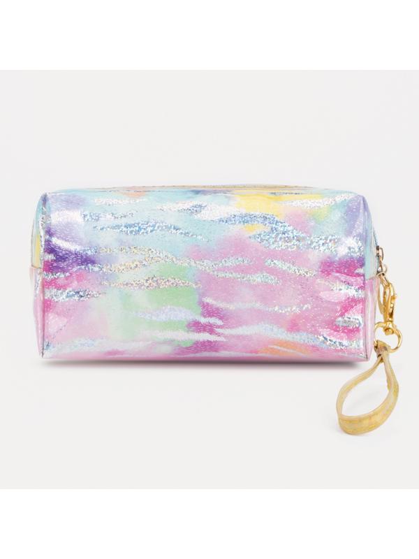 Косметичка на молнии, цвет разноцветный