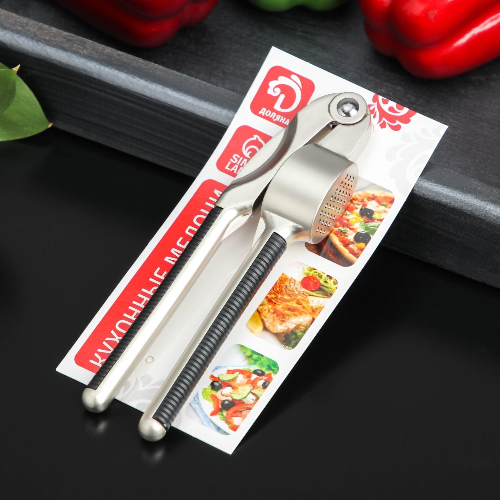 Пресс для чеснока Доляна «Велес», цвет хромированный