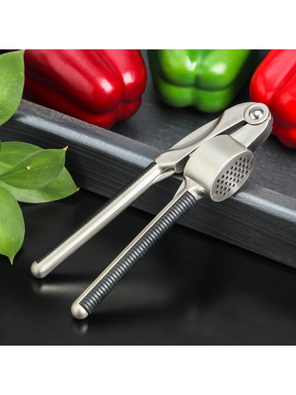 Пресс для чеснока Доляна «Велес», цвет хромированный