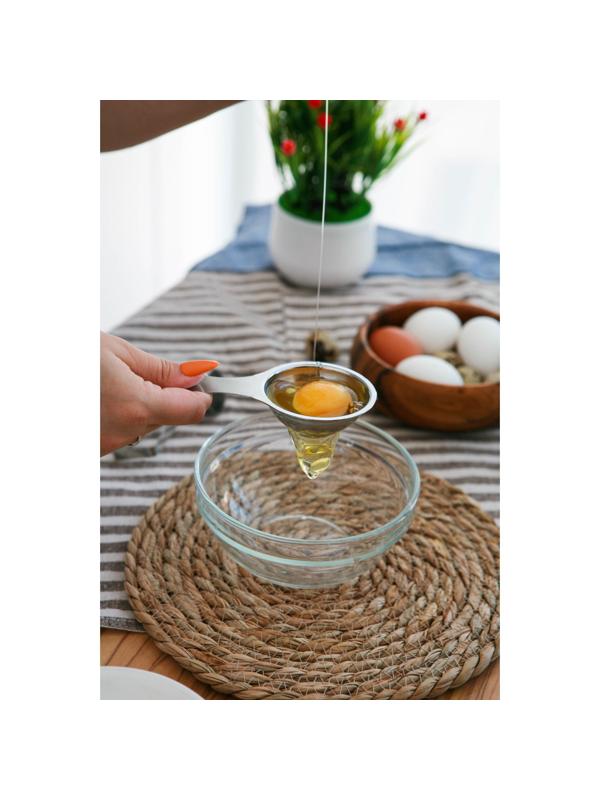 Сепаратор для яиц Доляна, 13×7 см, цвет хромированный