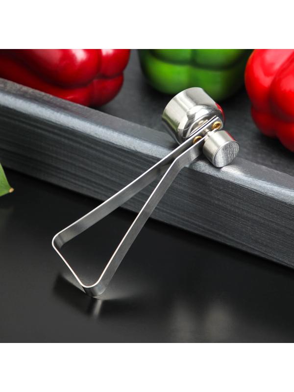 Резак для скорлупы у яиц Доляна, 10×2,5×5,3 см, цвет хромированный