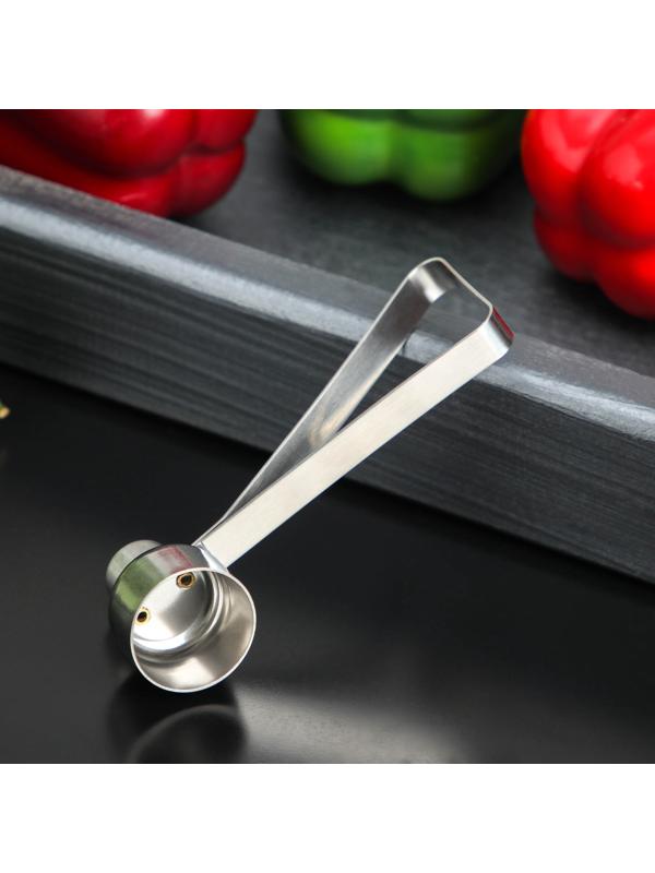 Резак для скорлупы у яиц Доляна, 10×2,5×5,3 см, цвет хромированный