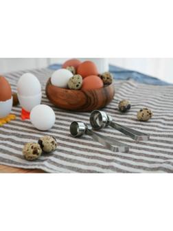 Резак для скорлупы у яиц Доляна, 10×3,4×5,3 см, цвет хромированный