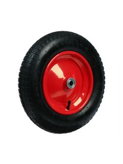 Колесо пневматическое, d = 360 мм, ступица: диаметр 16 мм, длина 90 мм