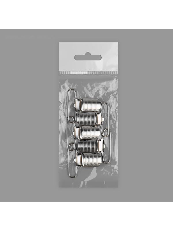 Клипса для фиксации, 25 мм, цвет никель