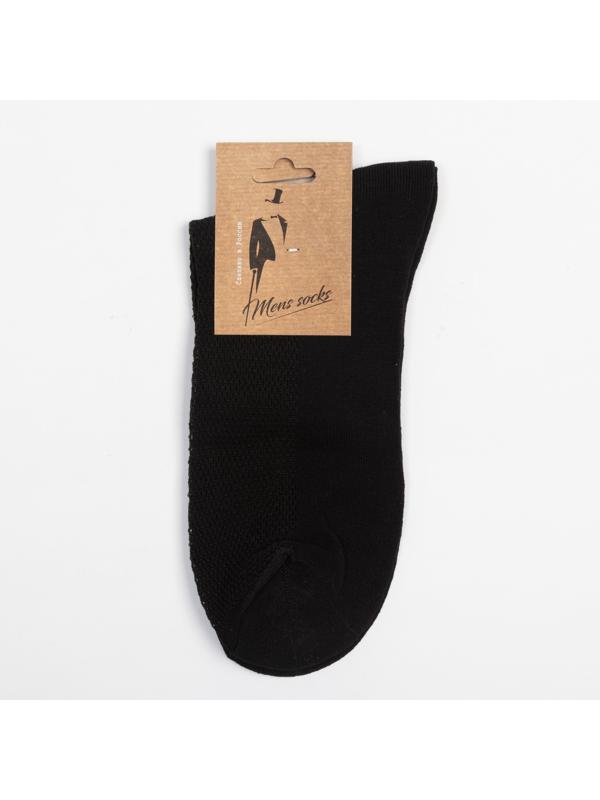 Носки мужские, цвет чёрный, размер 29