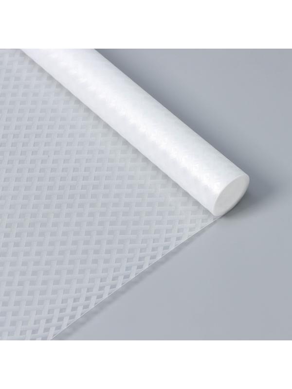 Коврик противоскользящий Доляна «Ромбы», 30×150 см, прозрачный