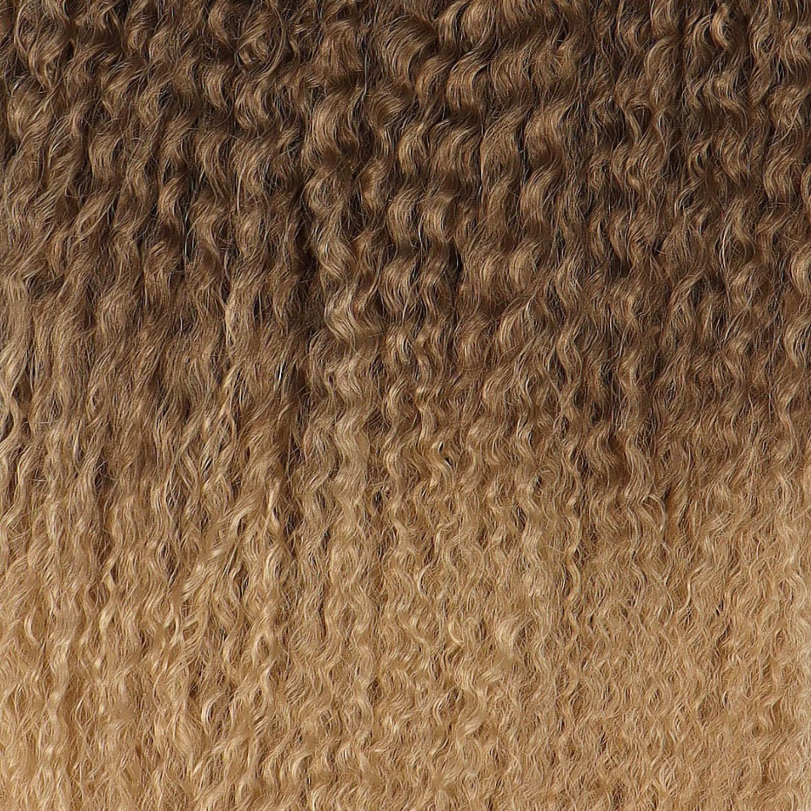 САМБА Афролоконы, 60 см, 270 гр, цвет тёмно-русый/светло-русый HKB18Т/16 (Бразилька)