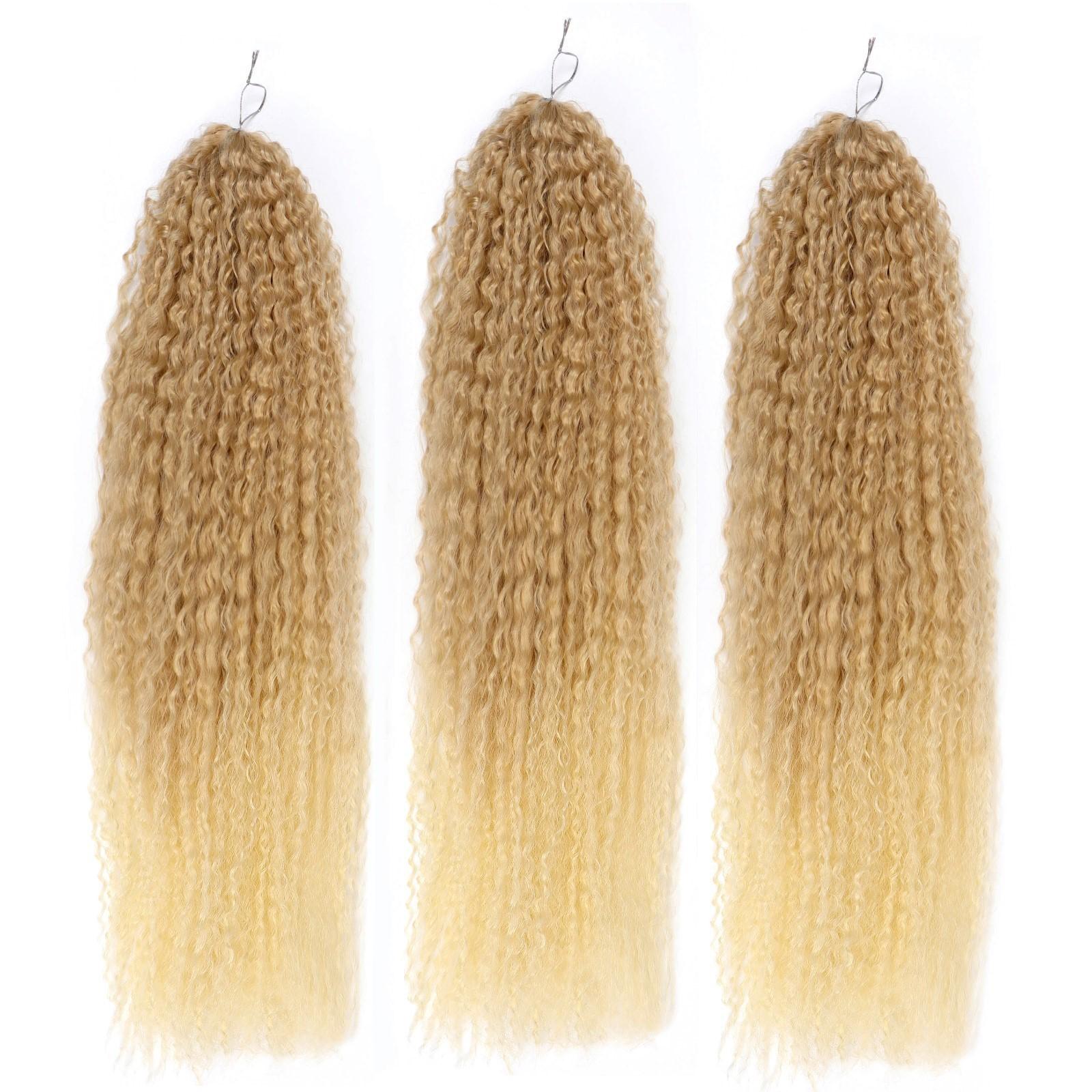 САМБА Афролоконы, 60 см, 270 гр, цвет светло-русый/блонд HKB15/613 (Бразилька)