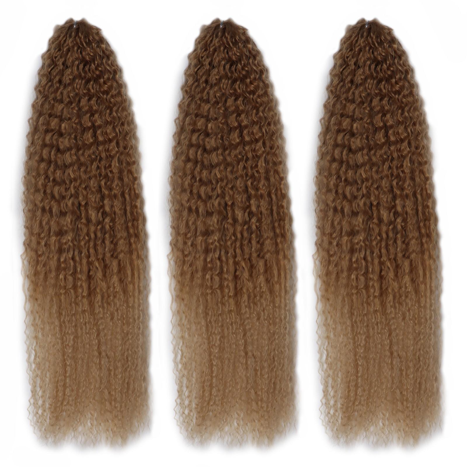 САМБА Афролоконы, 60 см, 270 гр, цвет русый/светло-русый HKB26/15 (Бразилька)