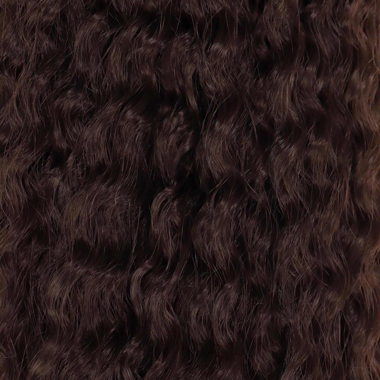 САМБА Афролоконы, 60 см, 270 гр, цвет шоколадный/тёмный шоколад HKB4/33А (Бразилька)