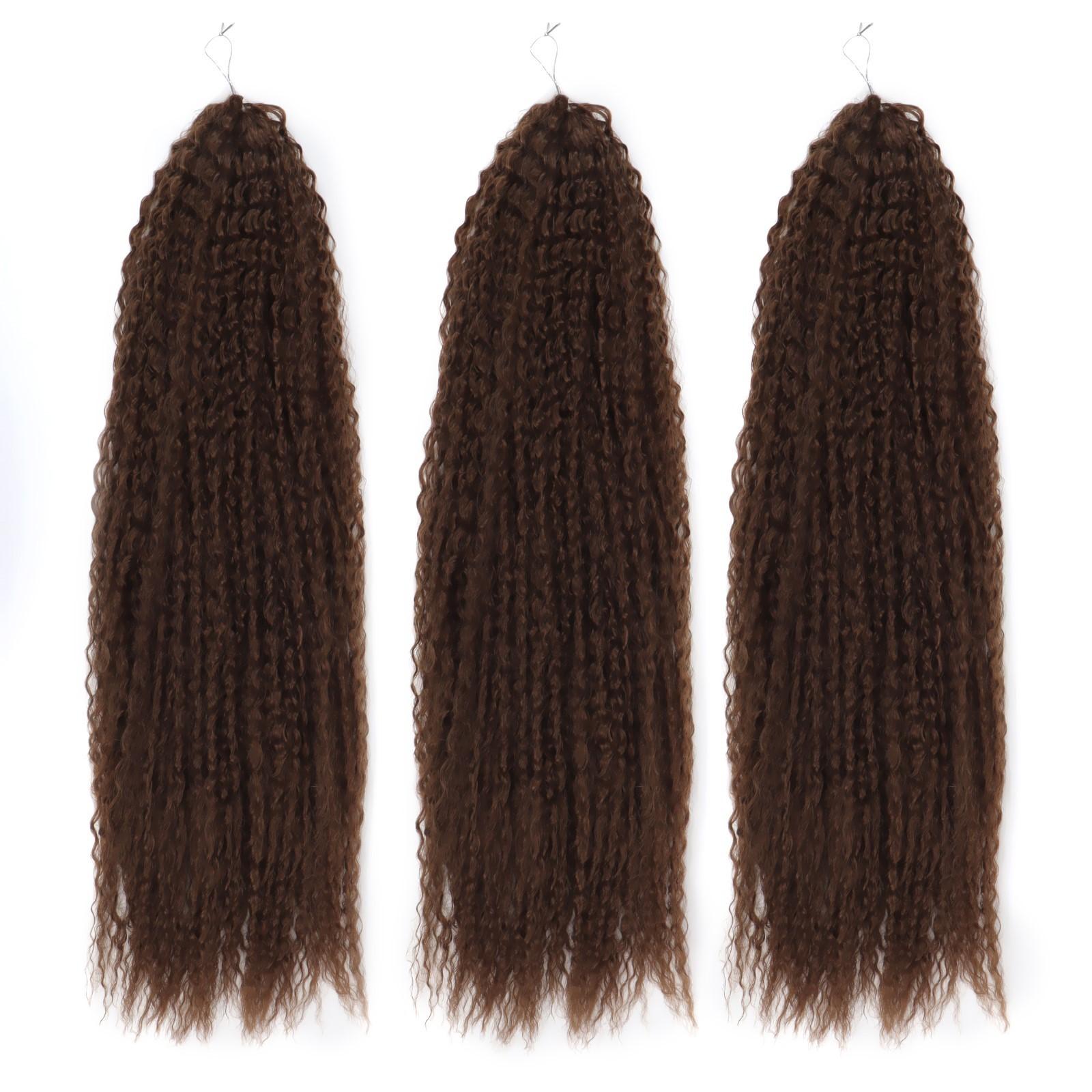 САМБА Афролоконы, 60 см, 270 гр, цвет шоколадный HKB8В (Бразилька)