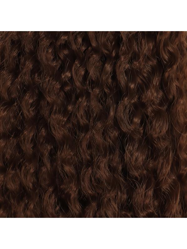 САМБА Афролоконы, 60 см, 270 гр, цвет тёмно-русый HKB6 (Бразилька)