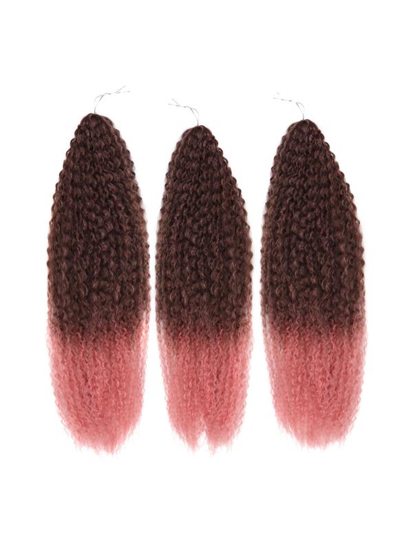 САМБА Афролоконы, 60 см, 270 гр, цвет тёмно-русый/розовый HKB6К/Т2312 (Бразилька)