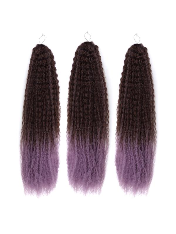 САМБА Афролоконы, 60 см, 270 гр, цвет тёмно-русый/светло-сиреневый HKB8В/Т2403 (Бразилька)