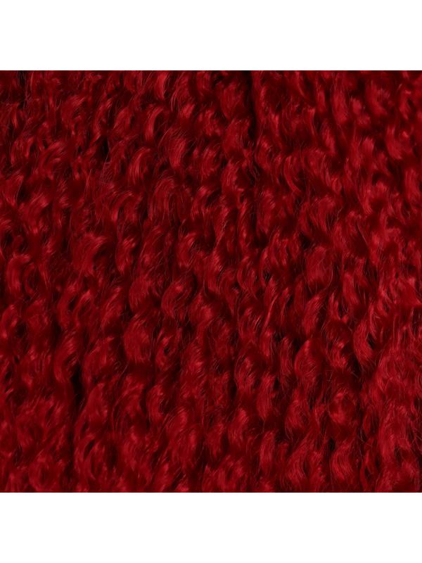 САМБА Афролоконы, 60 см, 270 гр, цвет тёмно-красный HKBТ1762 (Бразилька)