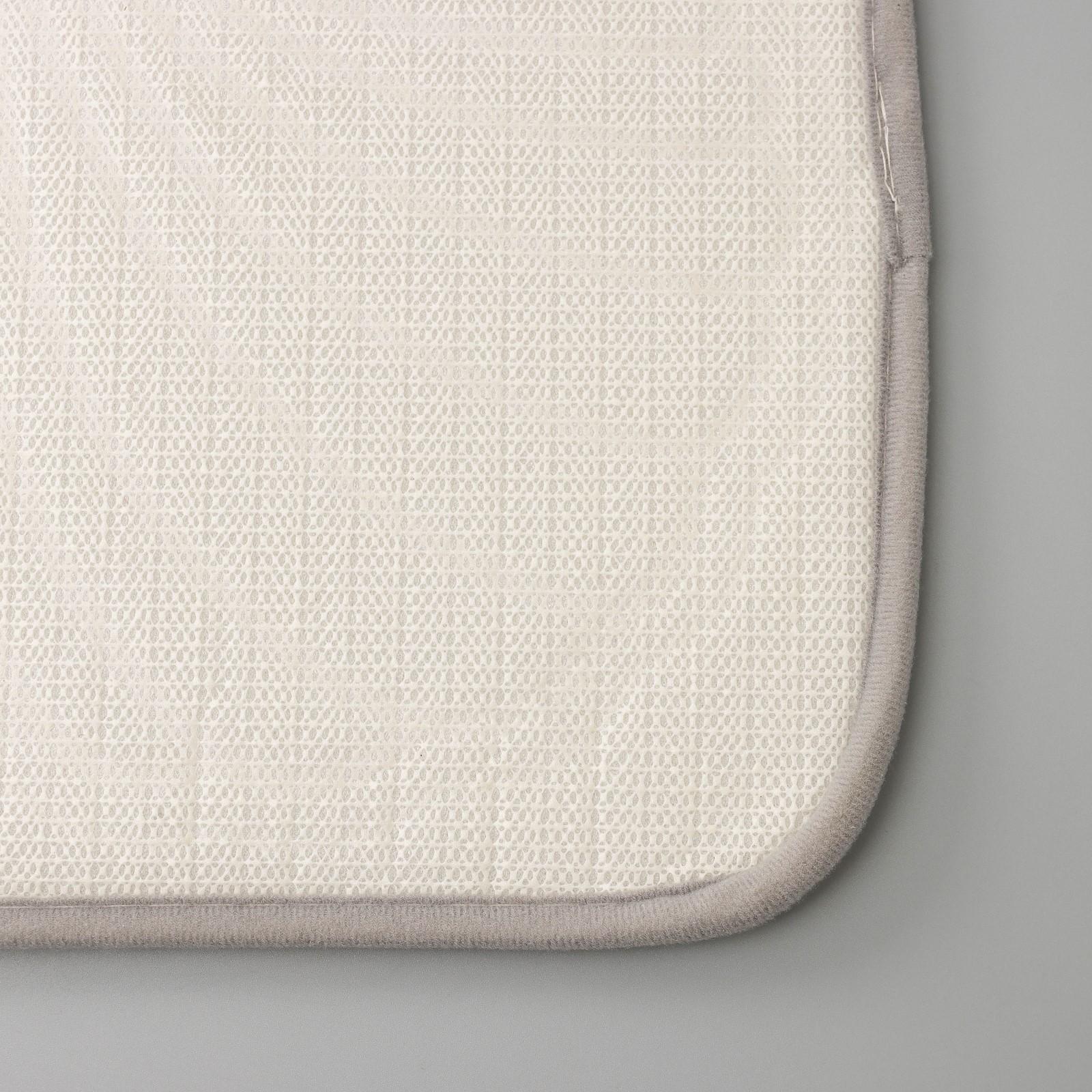 Набор ковриков для ванной и туалета Доляна «Морское дно», 3 шт: 50×80, 50×40, 38×43 см, цвет серый