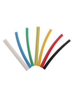 Термоусаживаемая трубка 6/3 набор (7 цветов по 3 шт, 10 cм), 21 шт