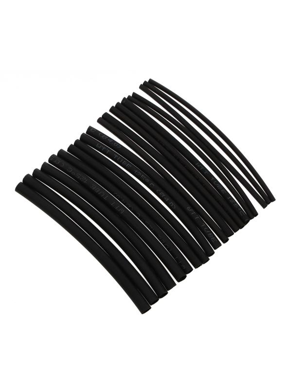 Термоусаживаемая трубка 2/3/4/5 набор (диаметр 2/3/4/5 мм, 10 cм), 20 шт, черный