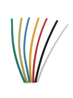 Термоусаживаемая трубка 2/1 набор (7 цветов по 3 шт, 10 cм), 21 шт