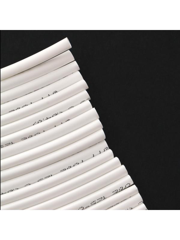 Термоусаживаемая трубка 4/2 мм, белая, упаковка 20 шт. по 1 м