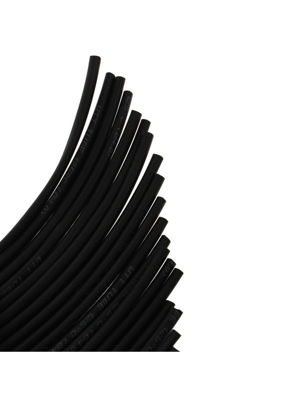 Термоусаживаемая трубка 4/2 мм, черная, упаковка 20 шт. по 1 м