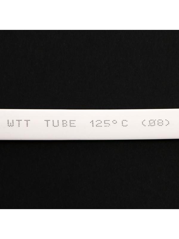 Термоусаживаемая трубка 8/4 мм, белая, упаковка 20 шт. по 1 м