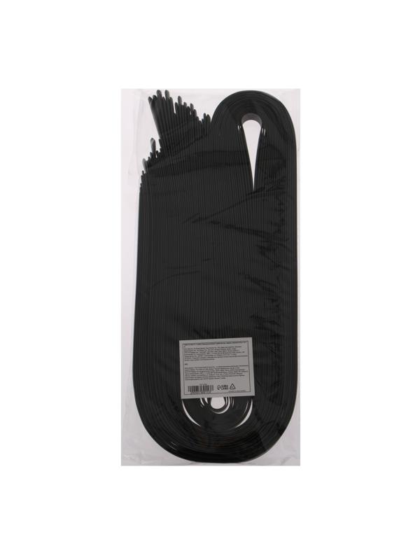 Термоусаживаемая трубка 8/4 мм, черная, упаковка 20 шт. по 1 м